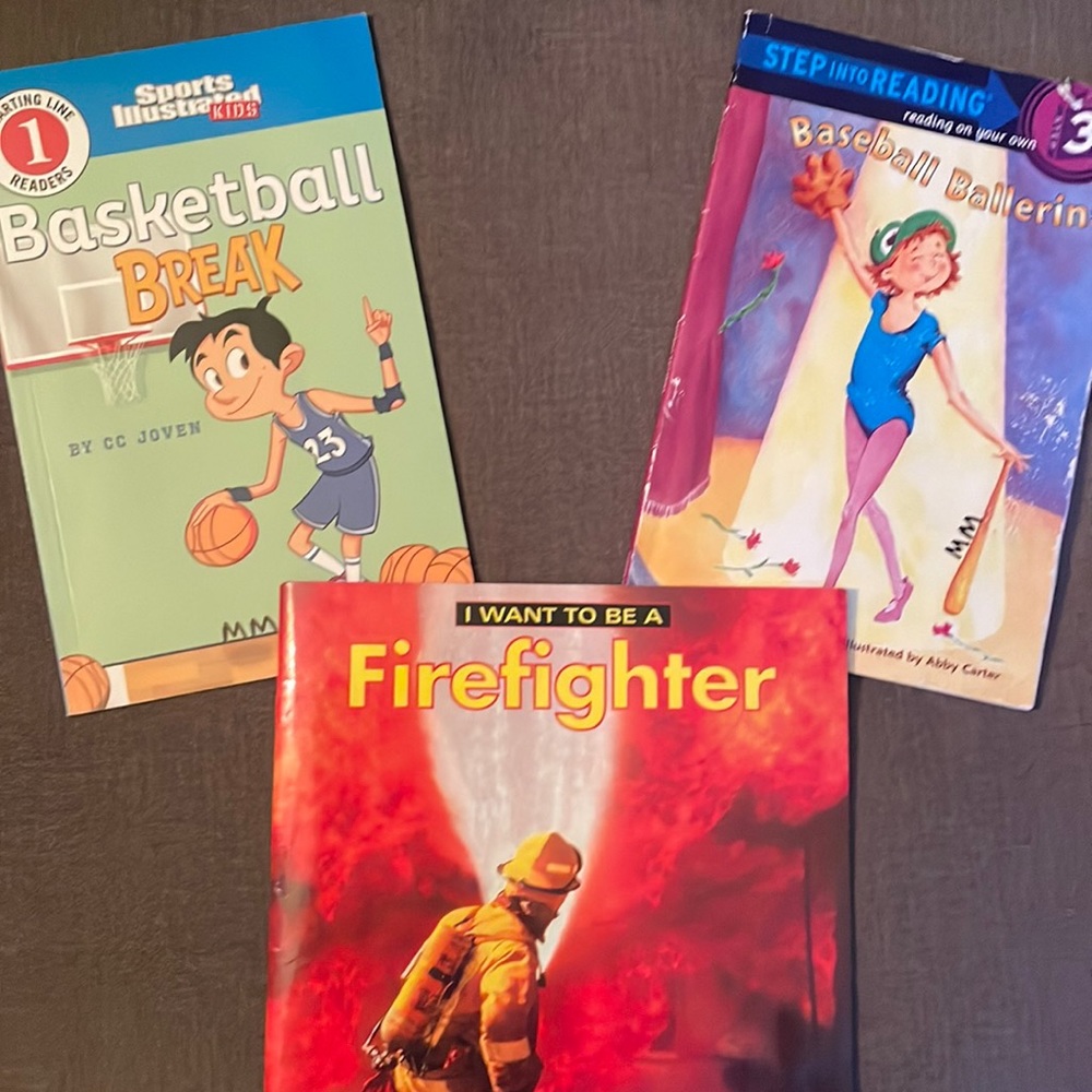 Children Book Set- Pack of 3 Sports/Community Helper Books